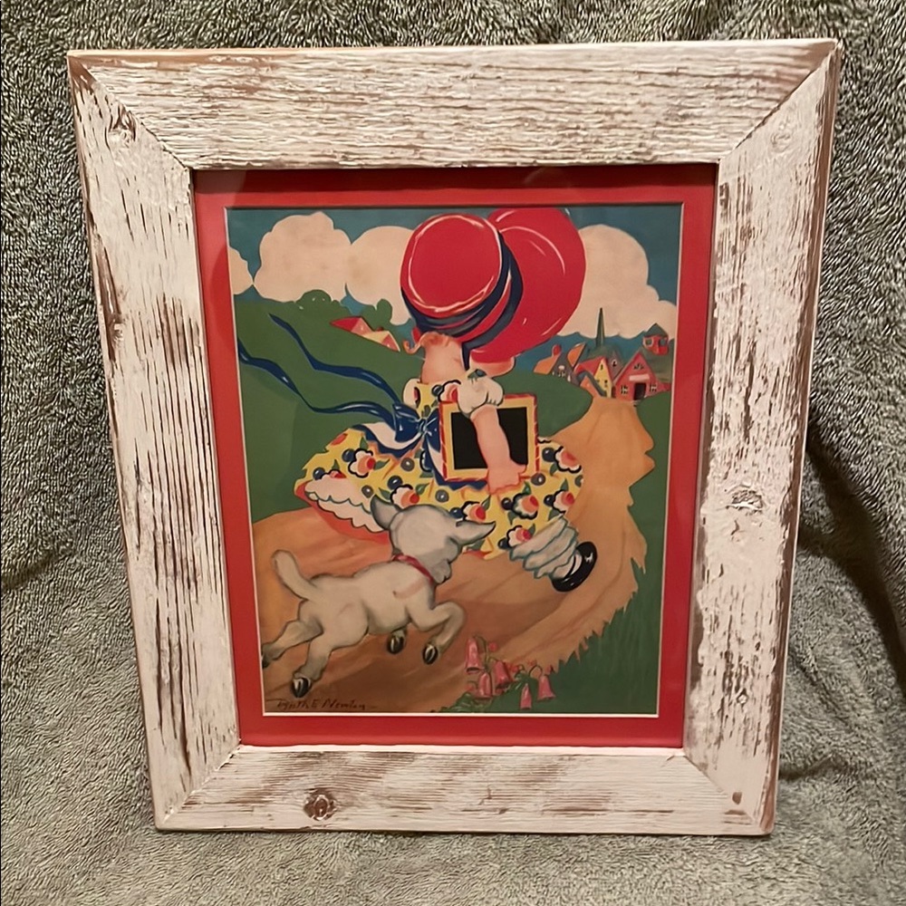 Vintage Mary Had A Little Lamb Illustration